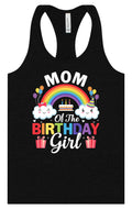 Mom of the Birthday Girl Women's Racerback Tank by As You Wish Apparel