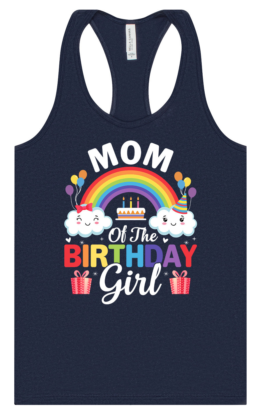 Mom of the Birthday Girl Women's Racerback Tank by As You Wish Apparel
