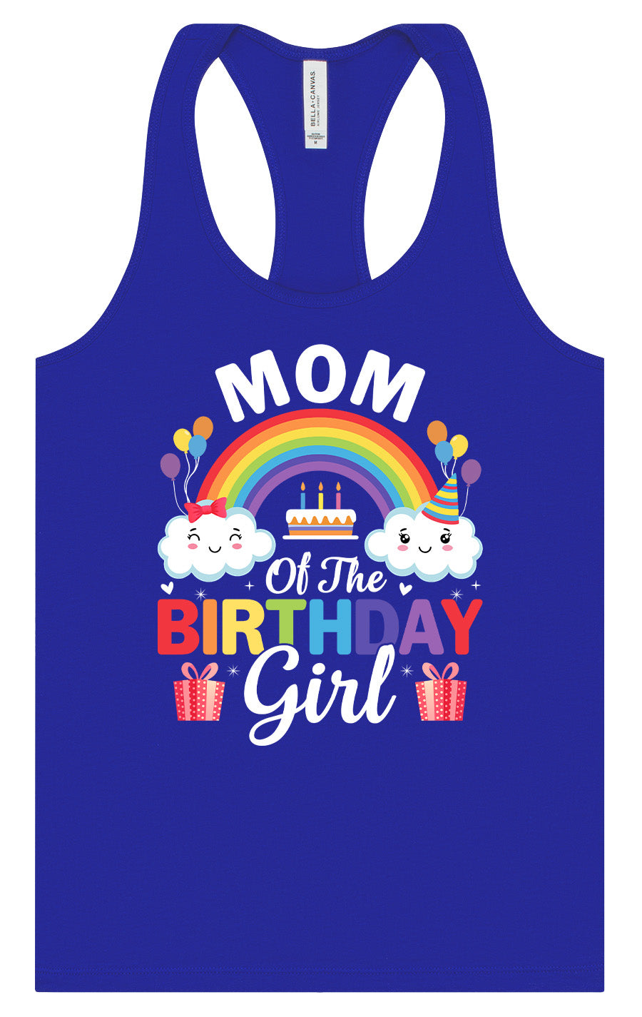 Mom of the Birthday Girl Women's Racerback Tank by As You Wish Apparel