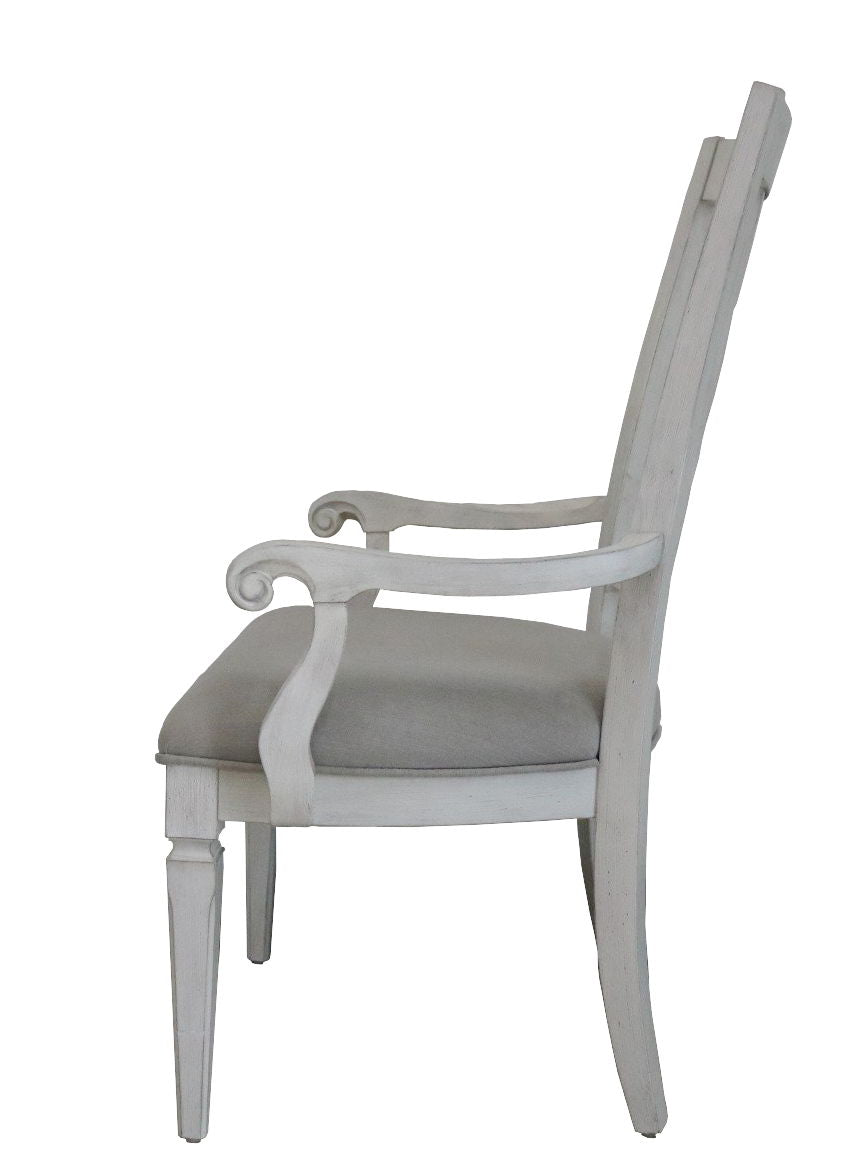 Katia - Arm Chair (Set of 2) - Light Gray / White by Unique Piece Furniture