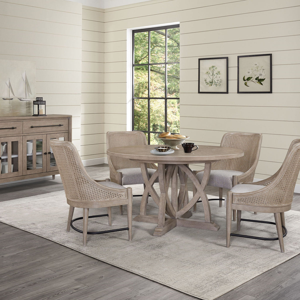 Round Dining Extendable Dining Table - Sand by Unique Piece Furniture