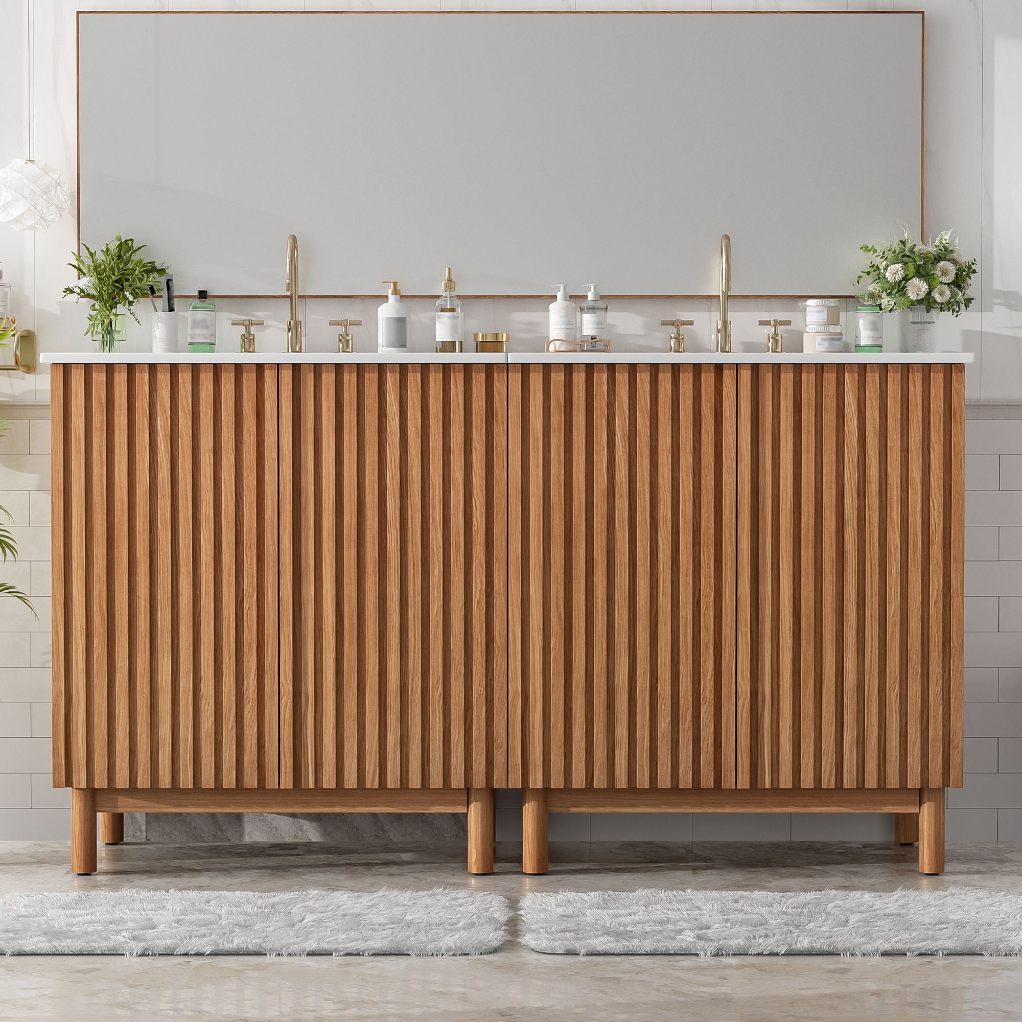 Traditional Bathroom Vanity With Ceramic Sink by Unique Piece Furniture