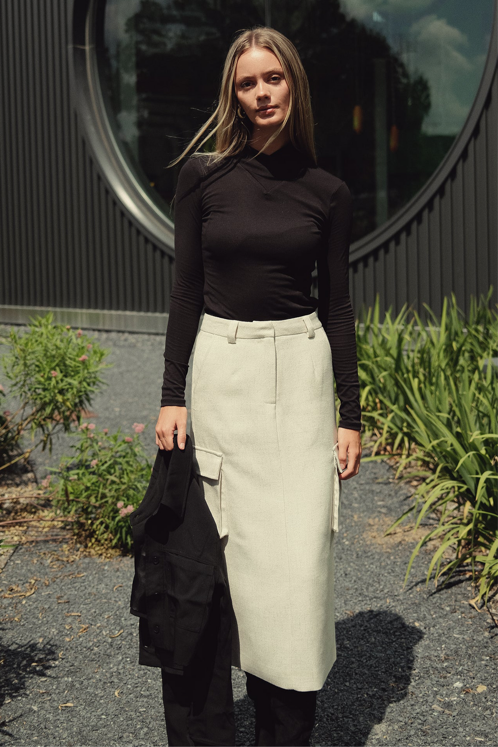 Wool Cargo Skirt by profile-nyc