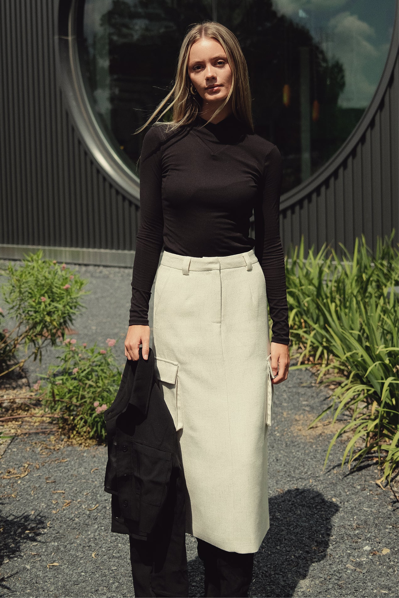 Wool Cargo Skirt by profile-nyc
