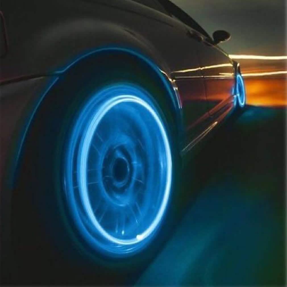 4-Pack: Motion Activated LED Tire Valve Stem Lights by DailySale