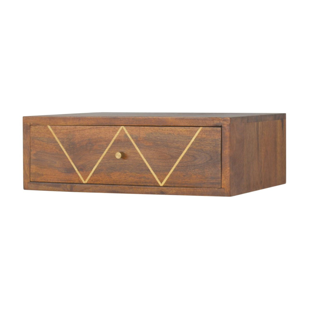 Floating Bedside Table - Chestnut by Unique Piece Furniture