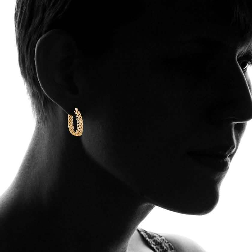 18K Gold Plated Hoop Earrings by DailySale