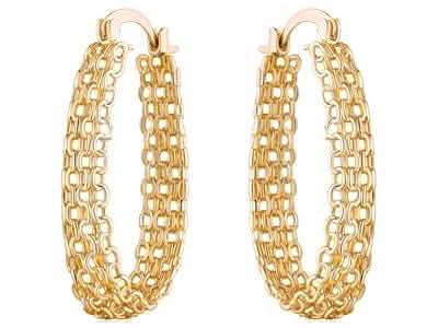 18K Gold Plated Hoop Earrings by DailySale