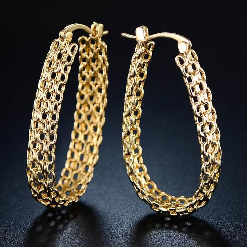 18K Gold Plated Hoop Earrings by DailySale