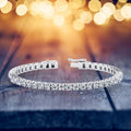 18K White Gold CZ Tennis Bracelet by DailySale