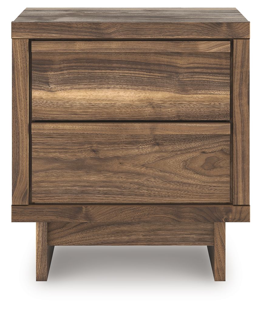 Chirason - Two Drawer Night Stand - Brown by Unique Piece Furniture