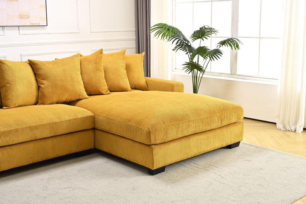 Luxe - Oversized 2 Piece Sectional Couches For Living Room, L Shaped Sofa With Chaise by Unique Piece Furniture
