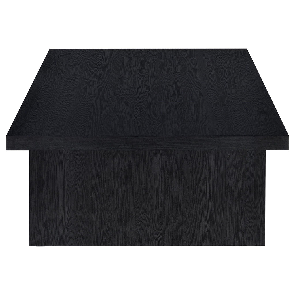Max Rectangular Engineered Laminate Coffee Table Black by Unique Piece Furniture