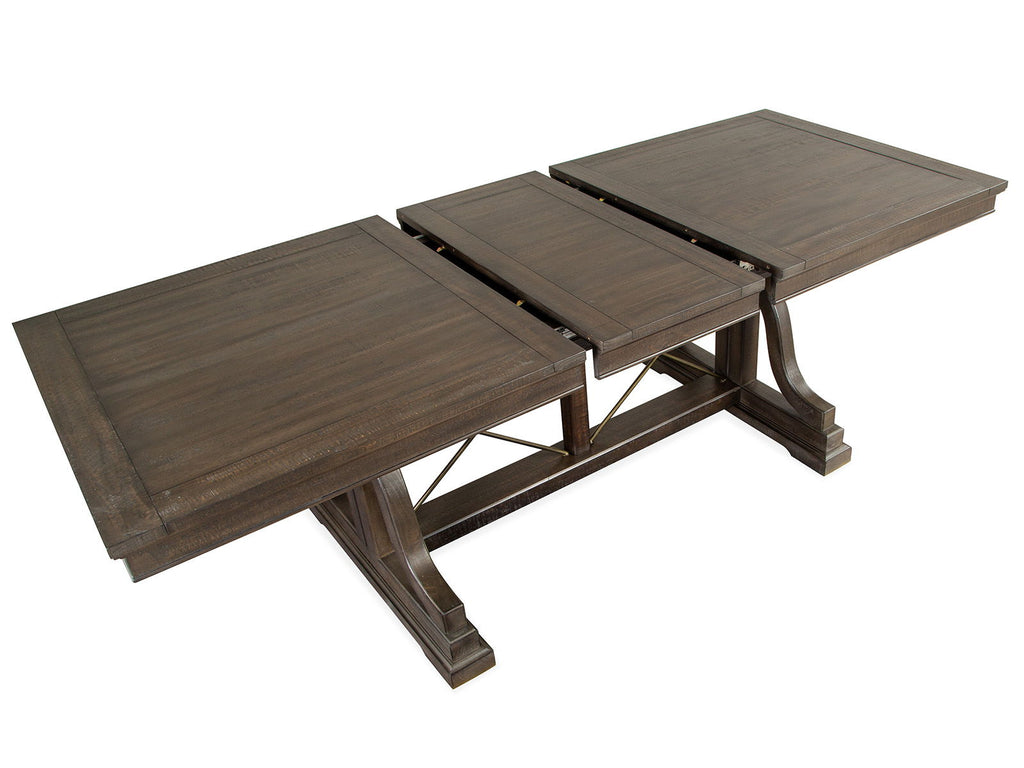 Westley Falls - Trestle Dining Table - Graphite by Unique Piece Furniture
