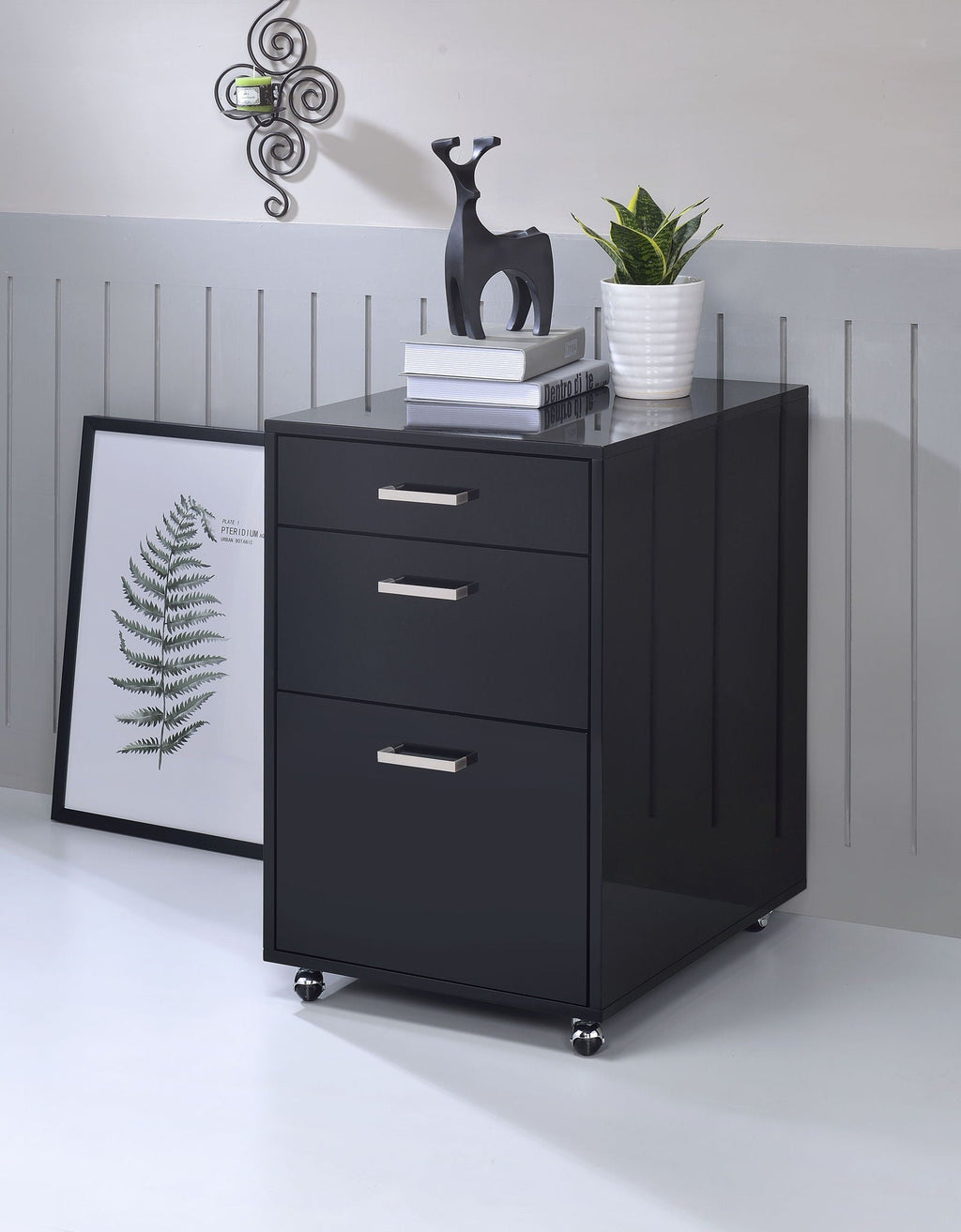Coleen - High Gloss Cabinet by Unique Piece Furniture