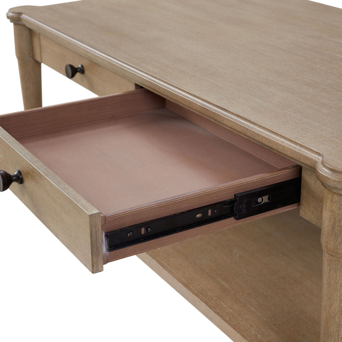 Cocktail Table With Two Storage Drawers And Casters by Unique Piece Furniture