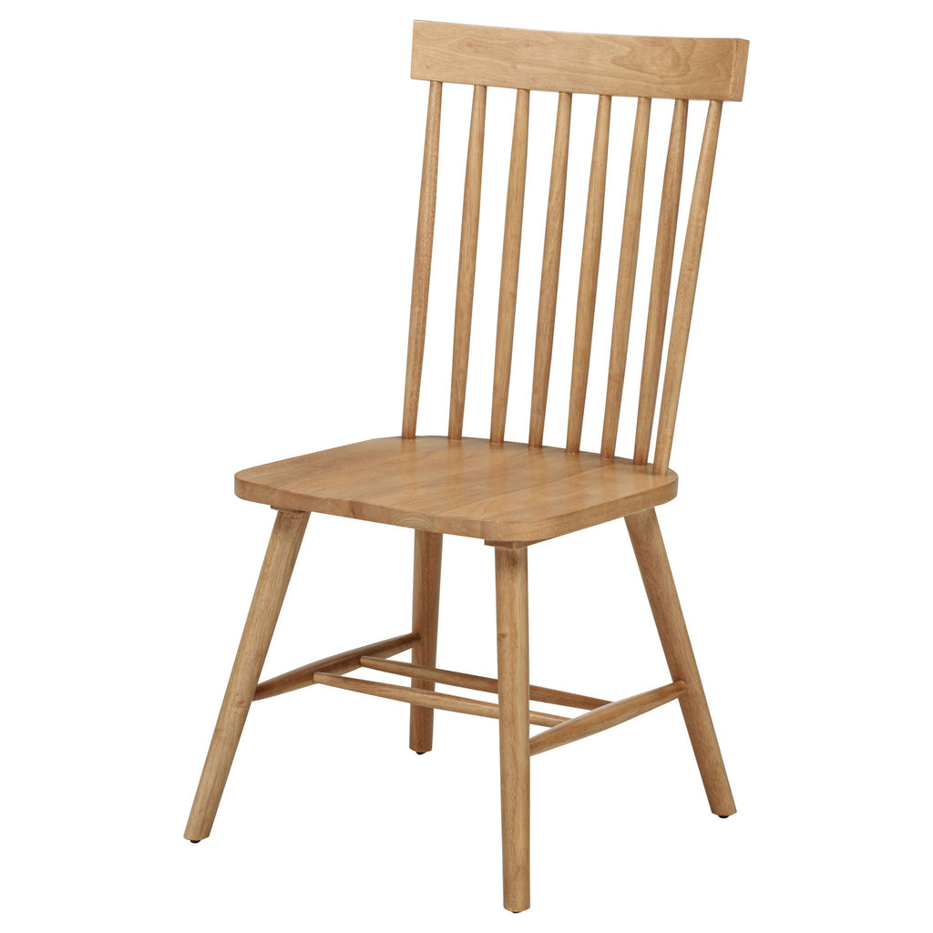 Andrews Windsor Spindle Back Dining Side Chair Light Ash (Set of 2) by Unique Piece Furniture