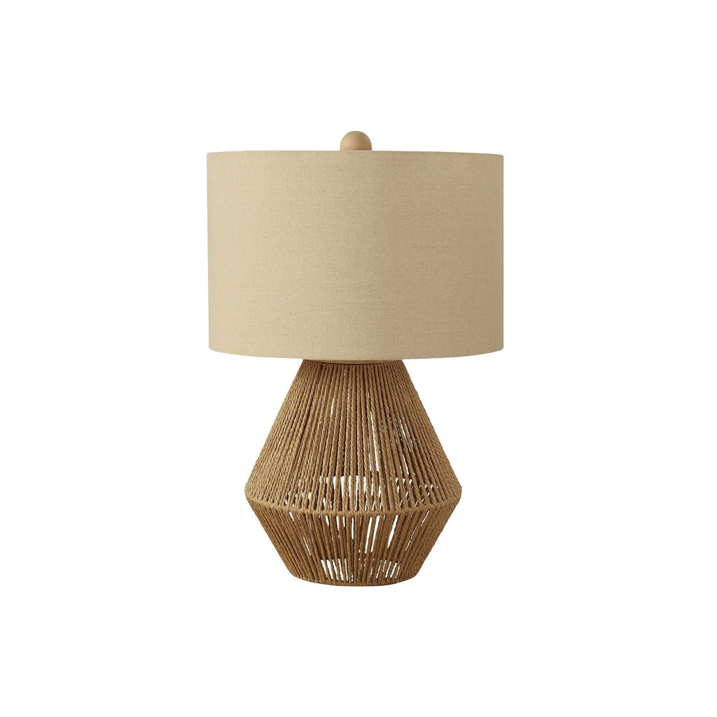 Lighting, Table Lamp, Rope, Resin, Transitional - Brown by Unique Piece Furniture