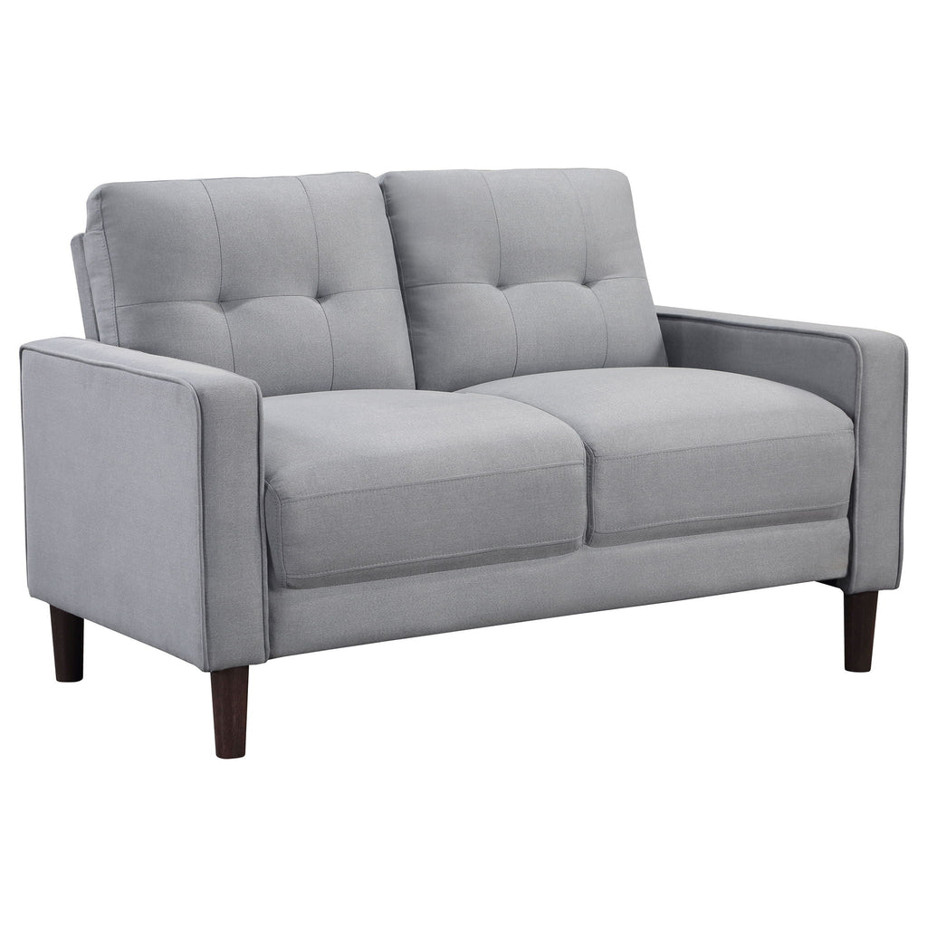 Bowen 3-piece Upholstered Track Arm Tufted Sofa Set Grey by Unique Piece Furniture