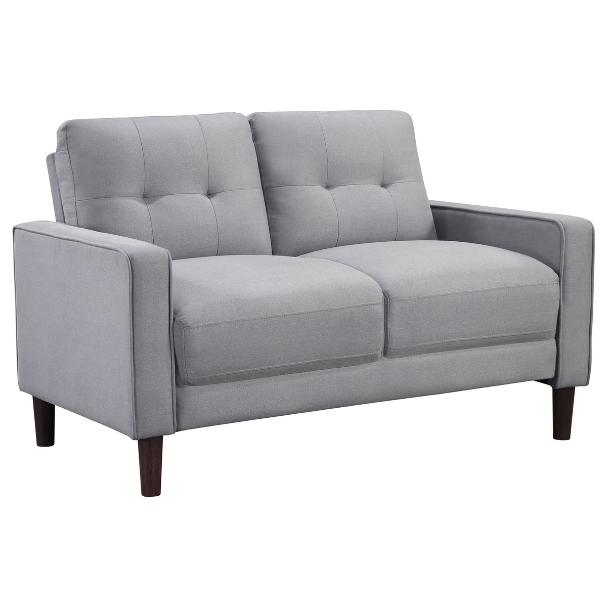 Bowen 3-piece Upholstered Track Arm Tufted Sofa Set Grey by Unique Piece Furniture
