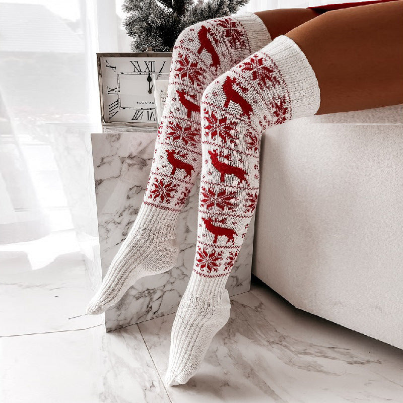 Winter Christmas Warm Knitted Women Stocking by FitiqueFit