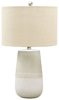 Shavon - Ceramic Table Lamp - Beige / White by Unique Piece Furniture