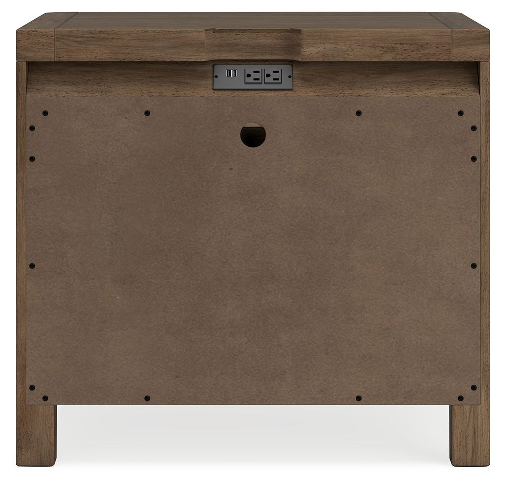 Cabalynn - Two Drawer Night Stand - Light Brown by Unique Piece Furniture