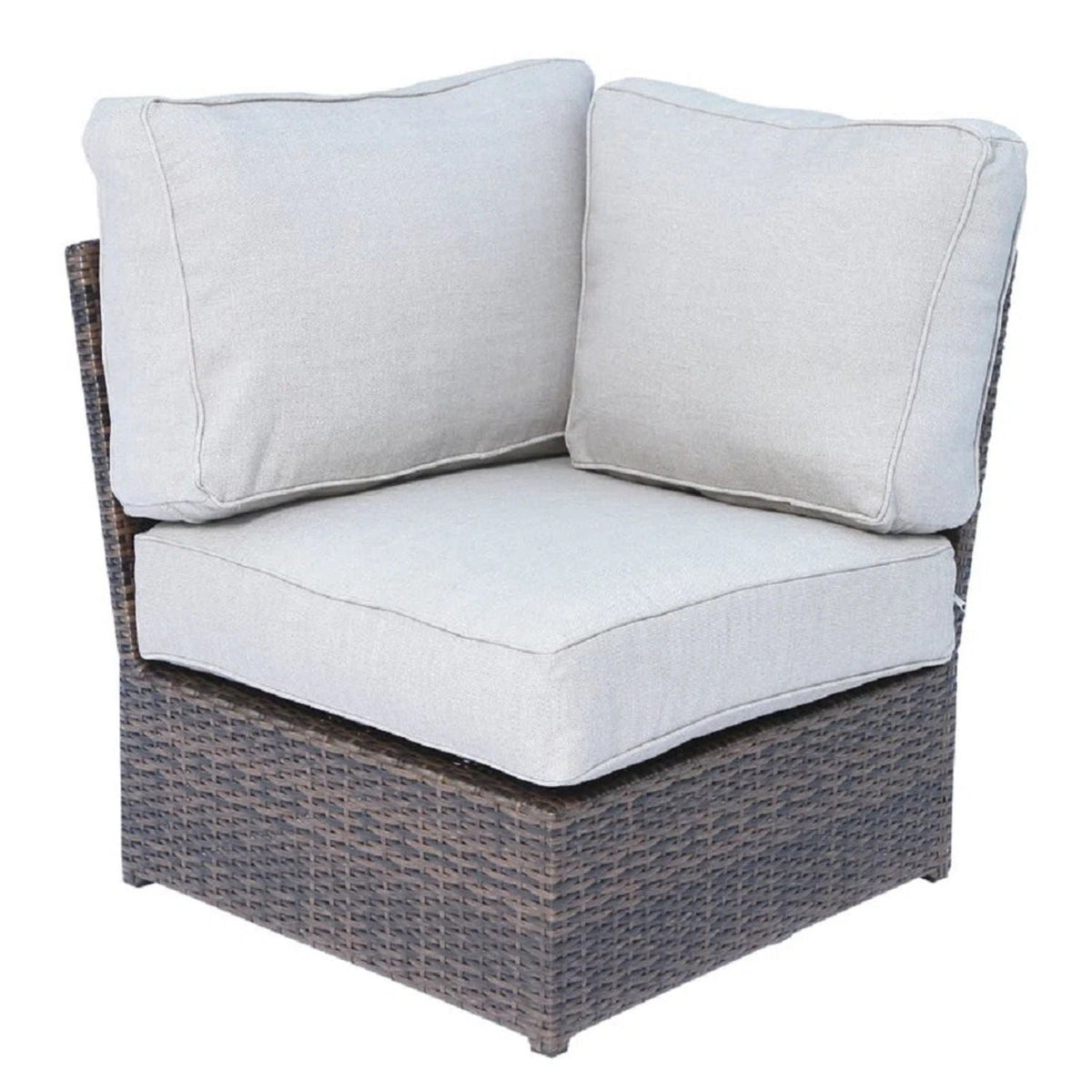 Outdoor Wicker Sectional With Weather Resistant Cushions And Table by Unique Piece Furniture