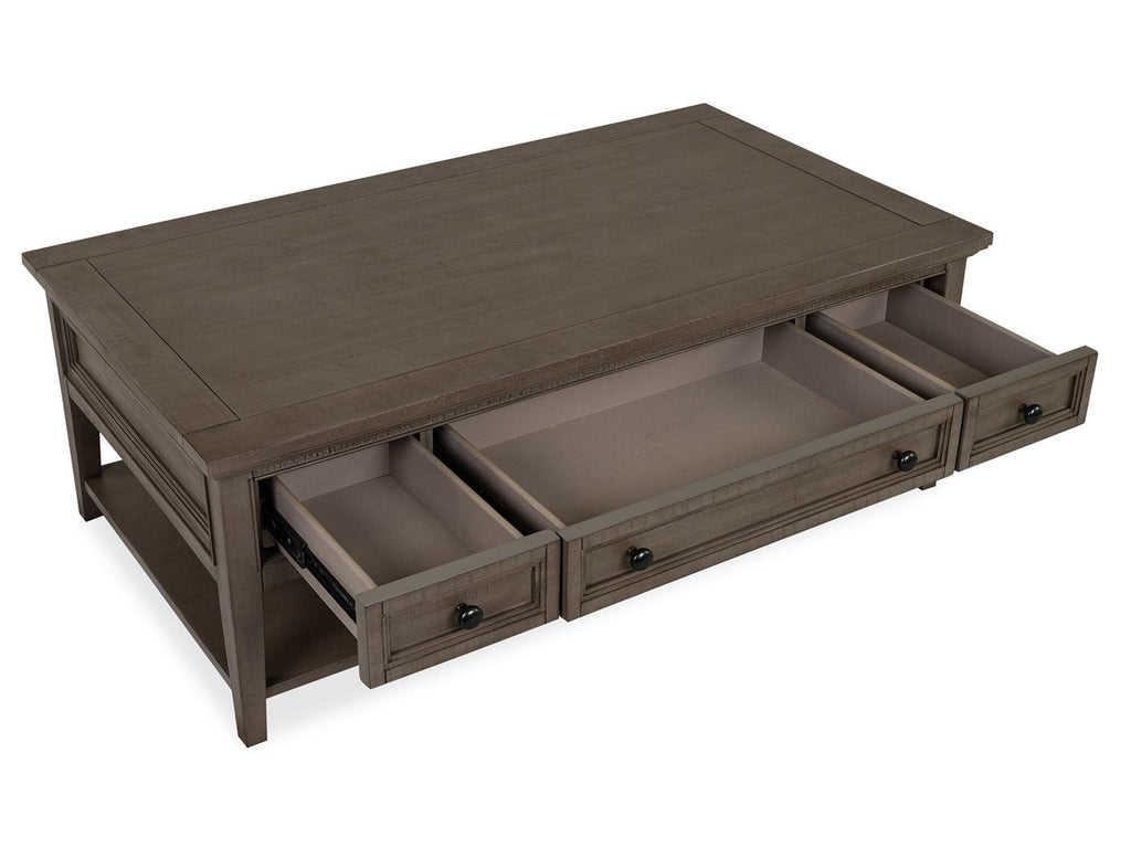 Paxton Place - Rectangular Cocktail Table With Casters - Dovetail Gray by Unique Piece Furniture