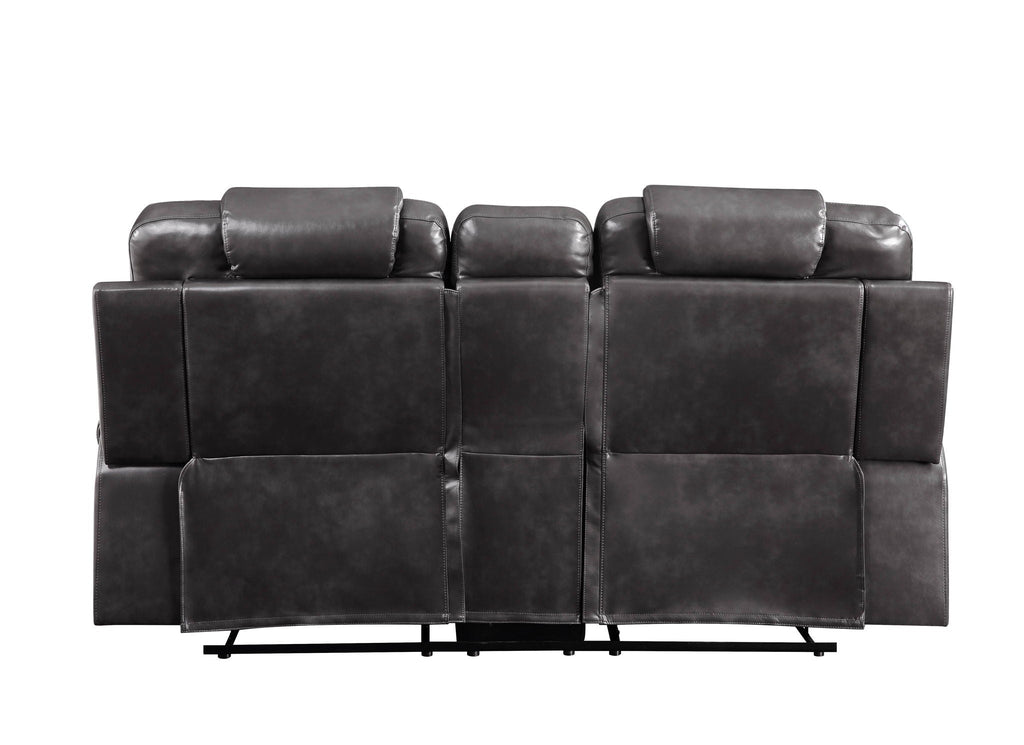 Braylon - Recliner Loveseat With Cupholder Console - Brown by Unique Piece Furniture