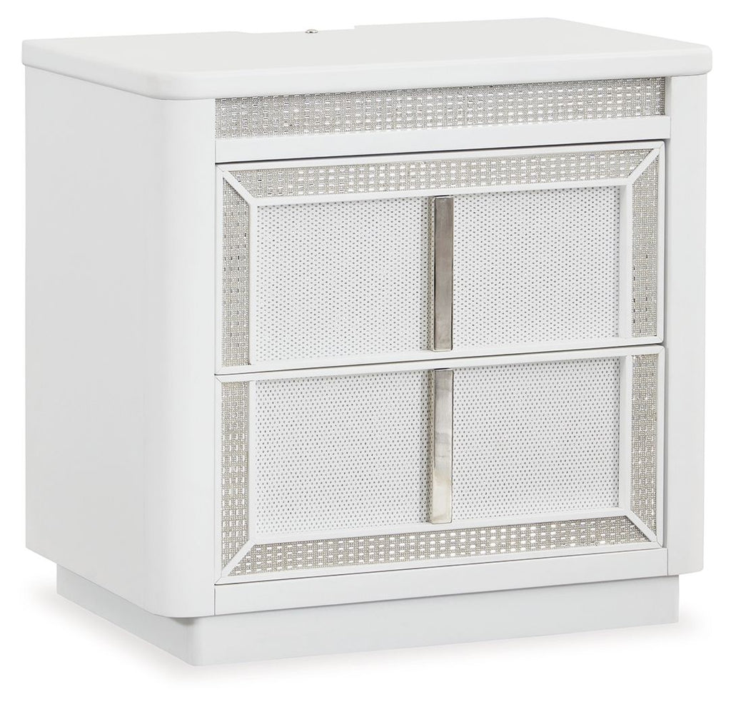 Chalanna - Two Drawer Night Stand - White by Unique Piece Furniture