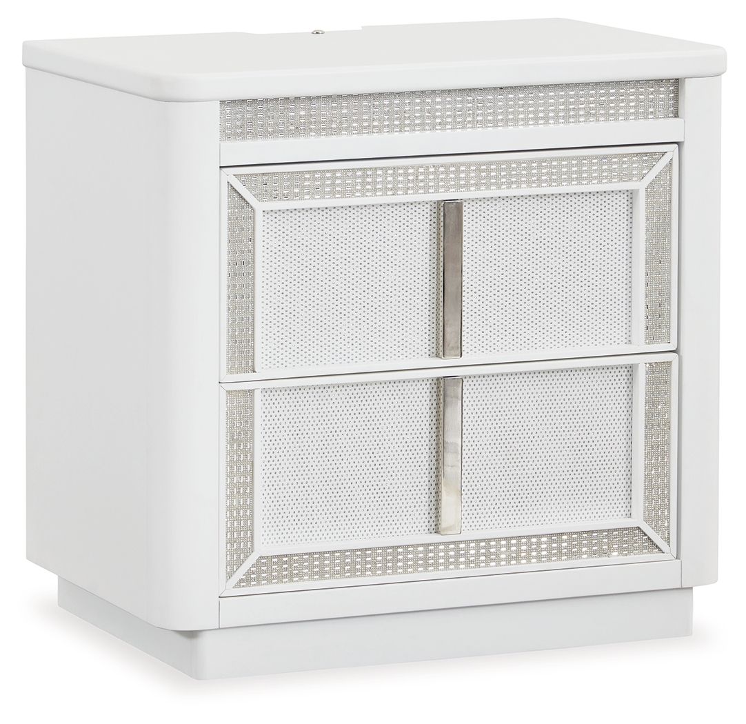 Chalanna - Two Drawer Night Stand - White by Unique Piece Furniture