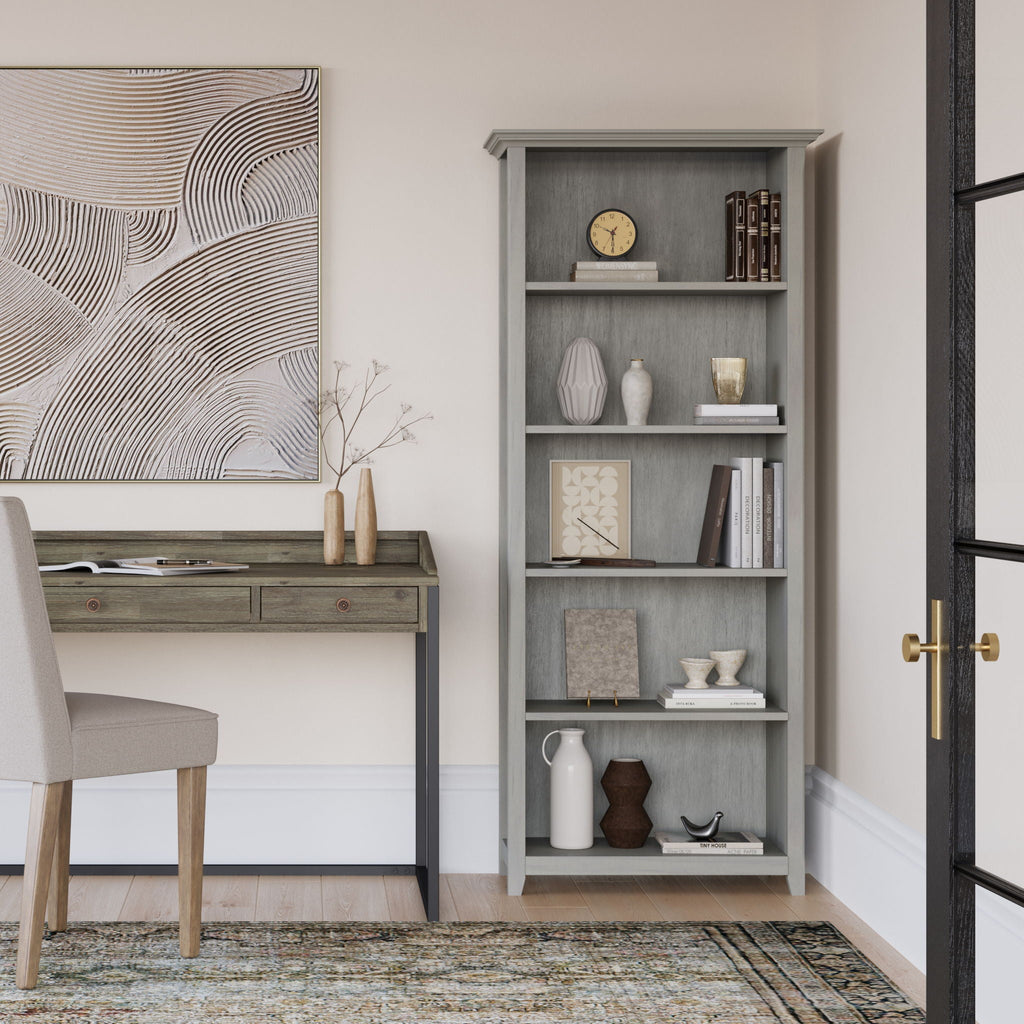 Amherst - 5 Shelf Bookcase, Handcrafted by Unique Piece Furniture