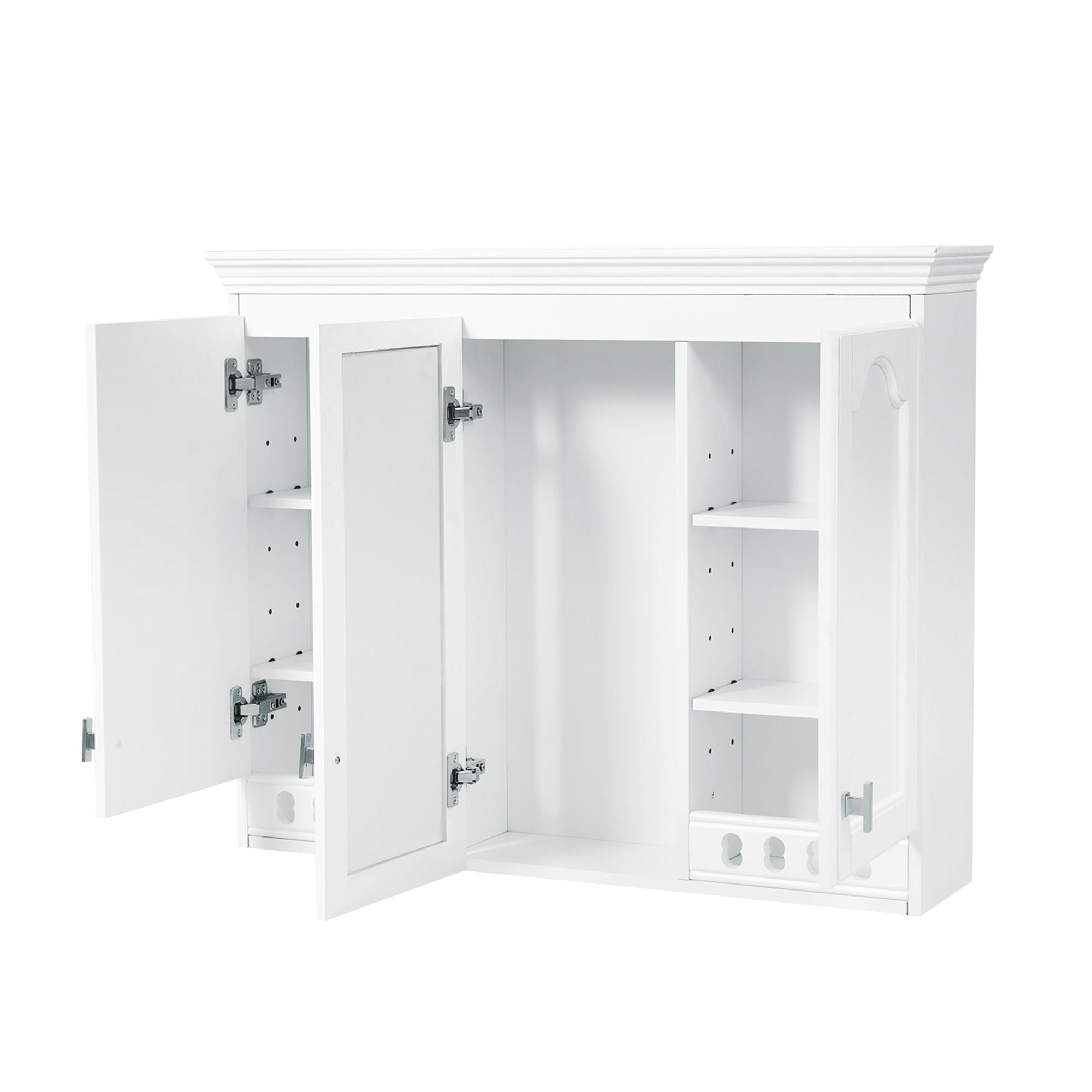 Wall Mount Mirror Cabinet With Adjustable Shelves, Soft Closing Hinges by Unique Piece Furniture