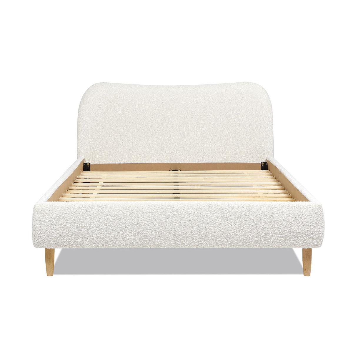 Roman - Curved Headboard Upholstered Platform Bed by Unique Piece Furniture