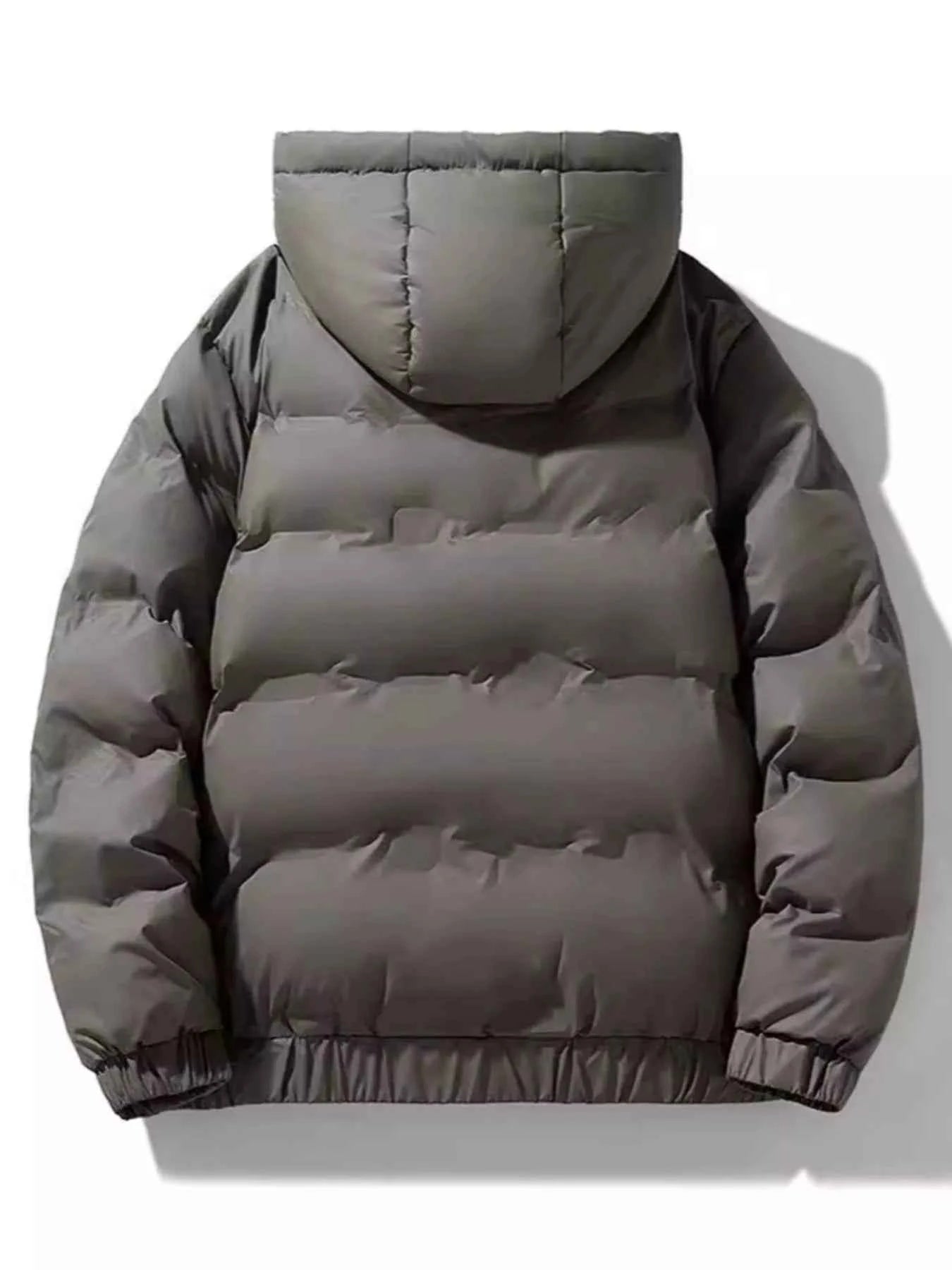 Men's Plus Size Hooded Padded Winter Coat by Simply Love