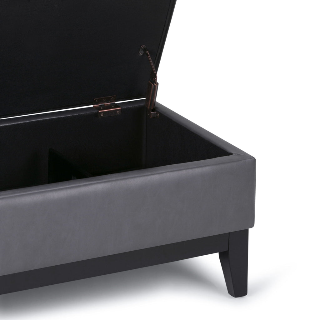 Oregon - Contemporary Storage Ottoman Bench With Tray by Unique Piece Furniture