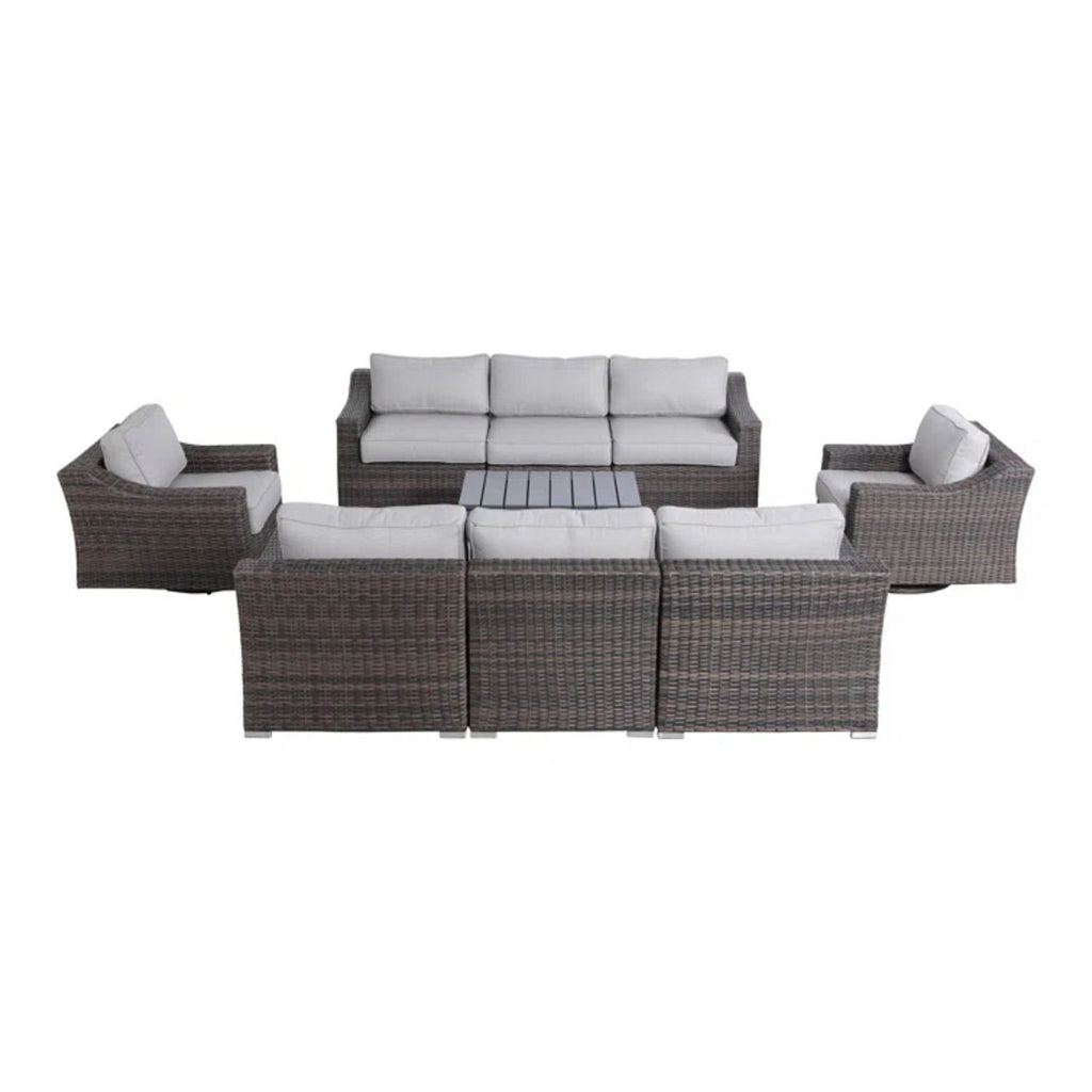 Stylish Sofa Seating Group With Cushions Perfect For Outdoor Gatherings by Unique Piece Furniture