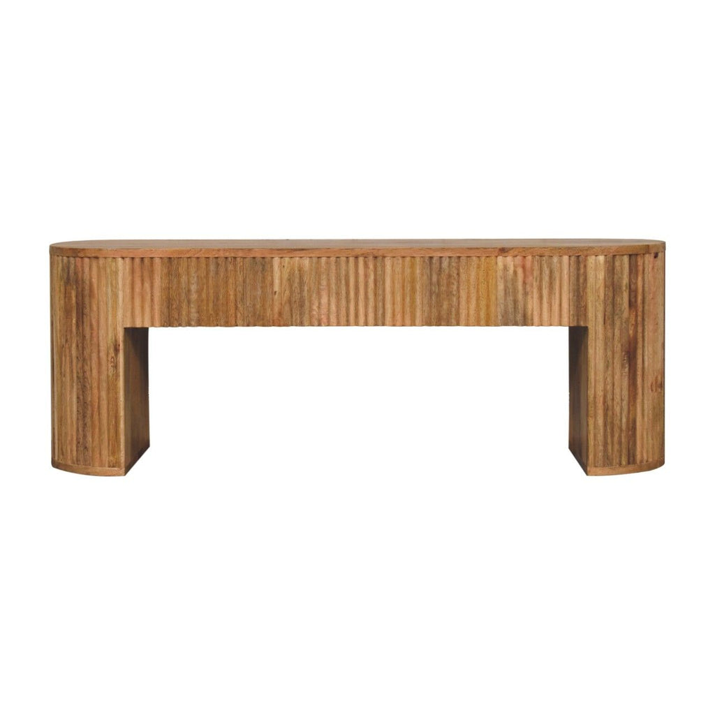 Soba - Straight Media Unit - Oak by Unique Piece Furniture