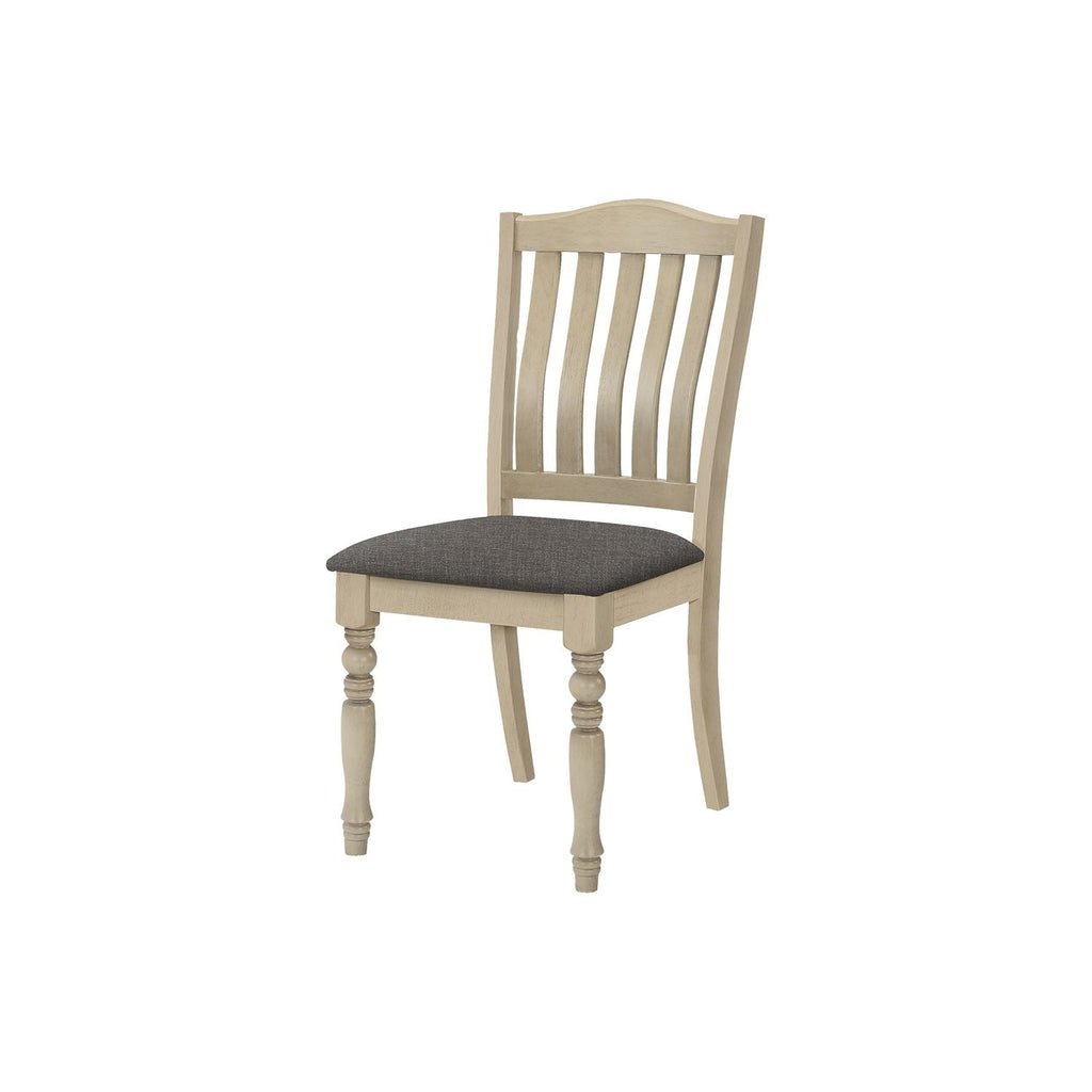 Dining Chair, Upholstered, Side, Transitional (Set of 2) - Gray by Unique Piece Furniture