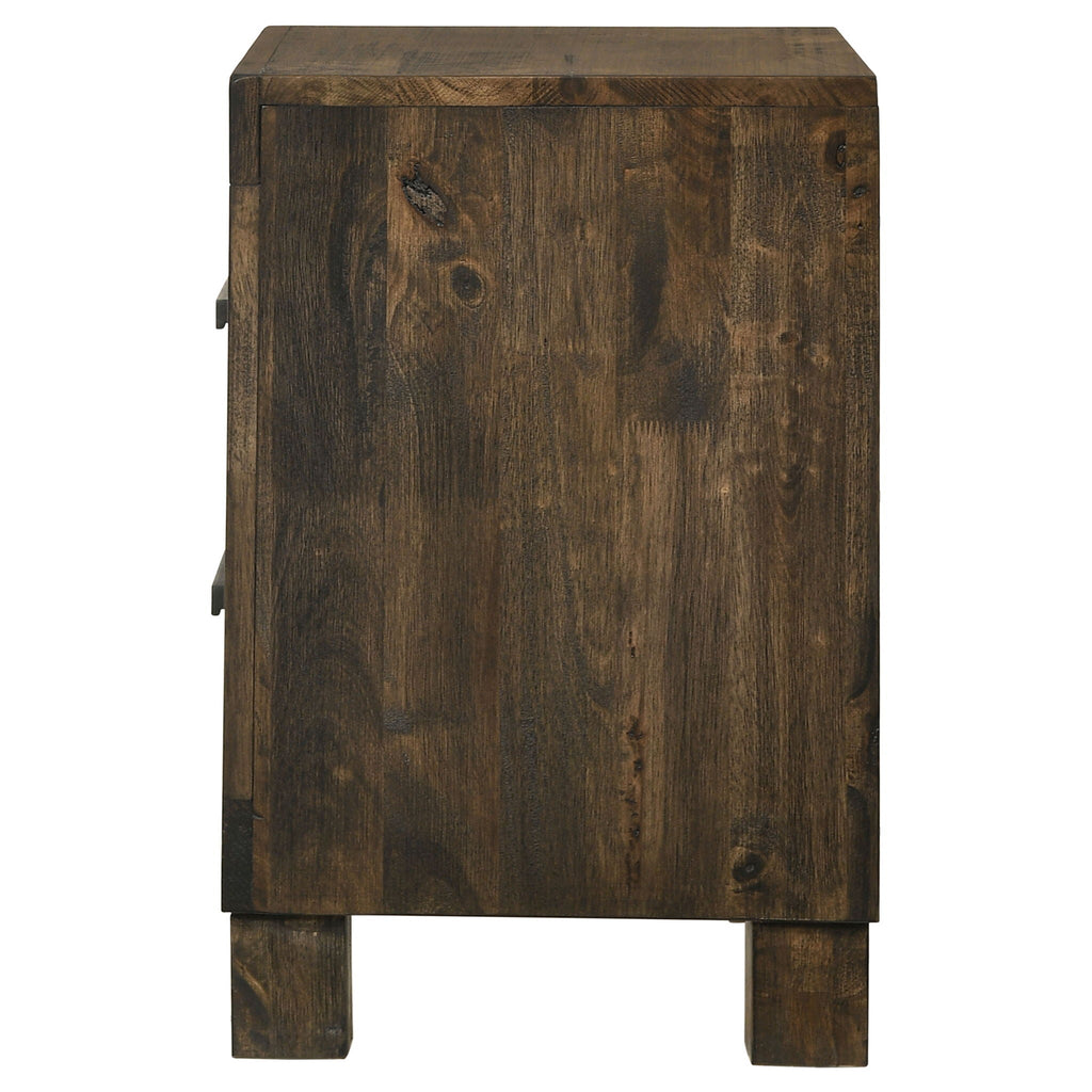 Woodmont 2-drawer Nightstand Rustic Golden Brown by Unique Piece Furniture