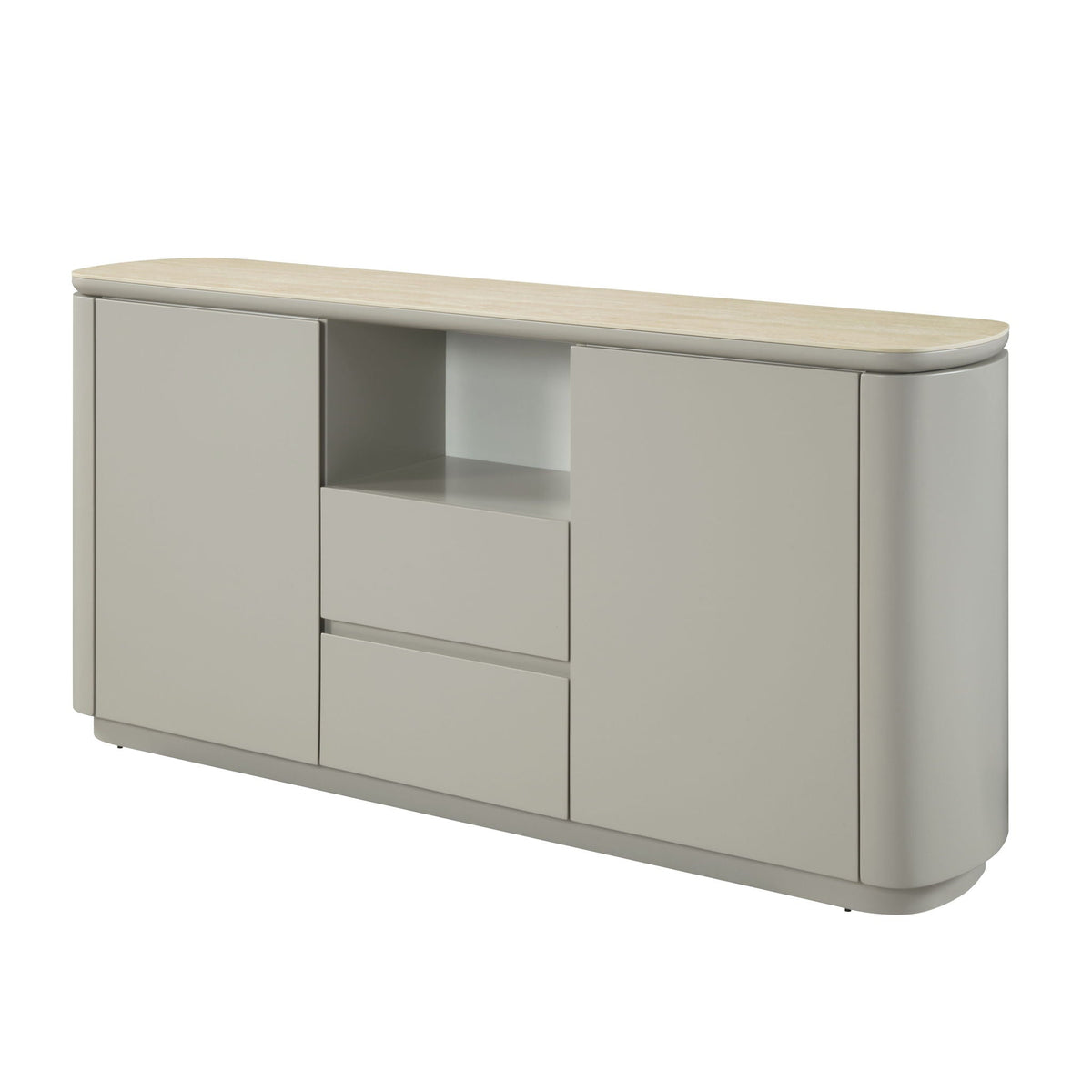 Ingram - Ceramic Top Server - Light Gray by Unique Piece Furniture