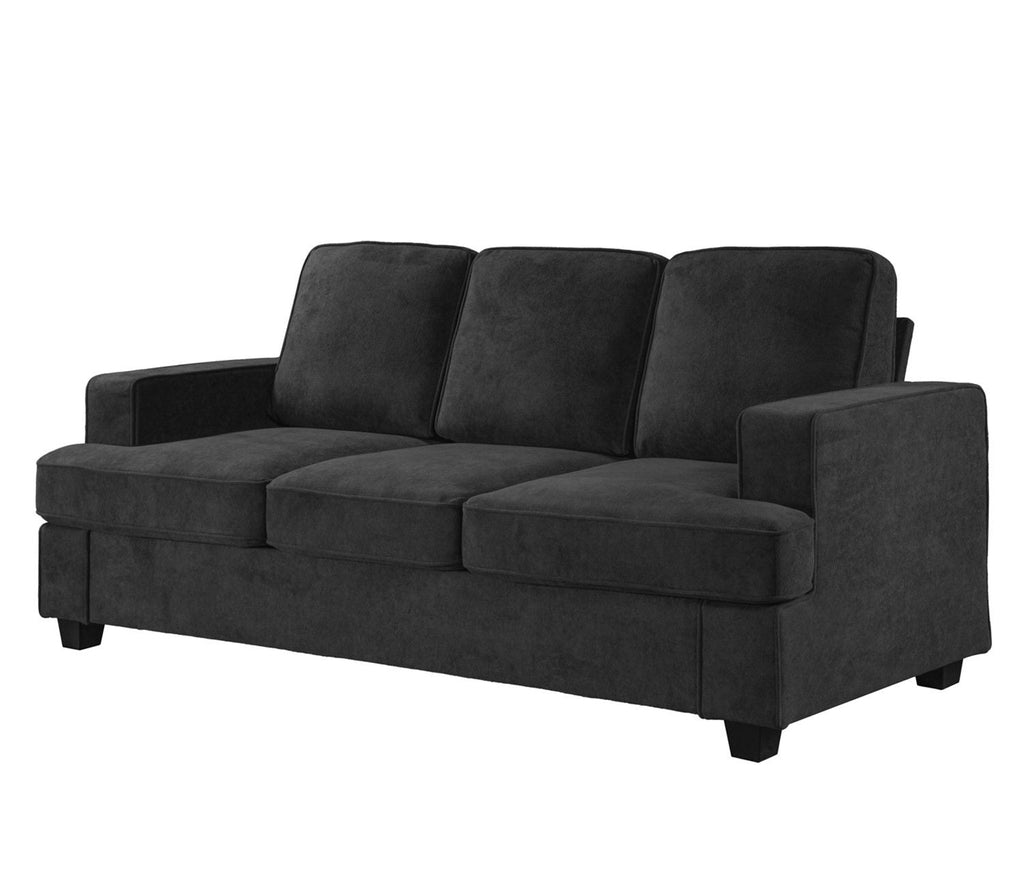 Modern Sofa, Comfortable 3 Seater Couch With Deep Seating, Loose Back Cushions, Wide Arms by Unique Piece Furniture