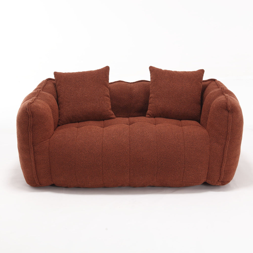 Cozy Beanbag Chair With High Resilience Foam Core For 2 by Unique Piece Furniture
