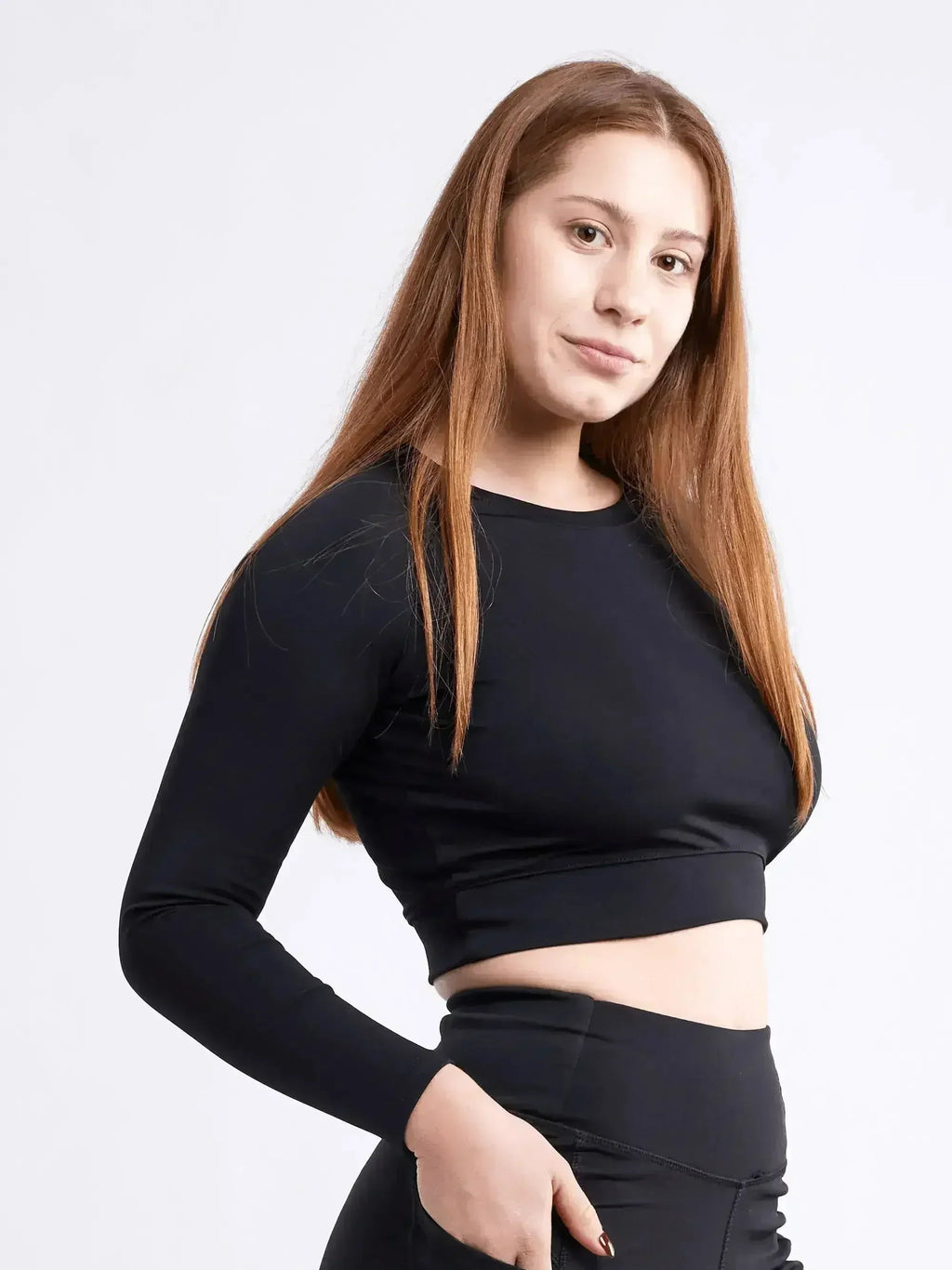 Long-Sleeve Crop Top by Femstylo