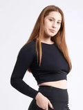 Long-Sleeve Crop Top by Femstylo