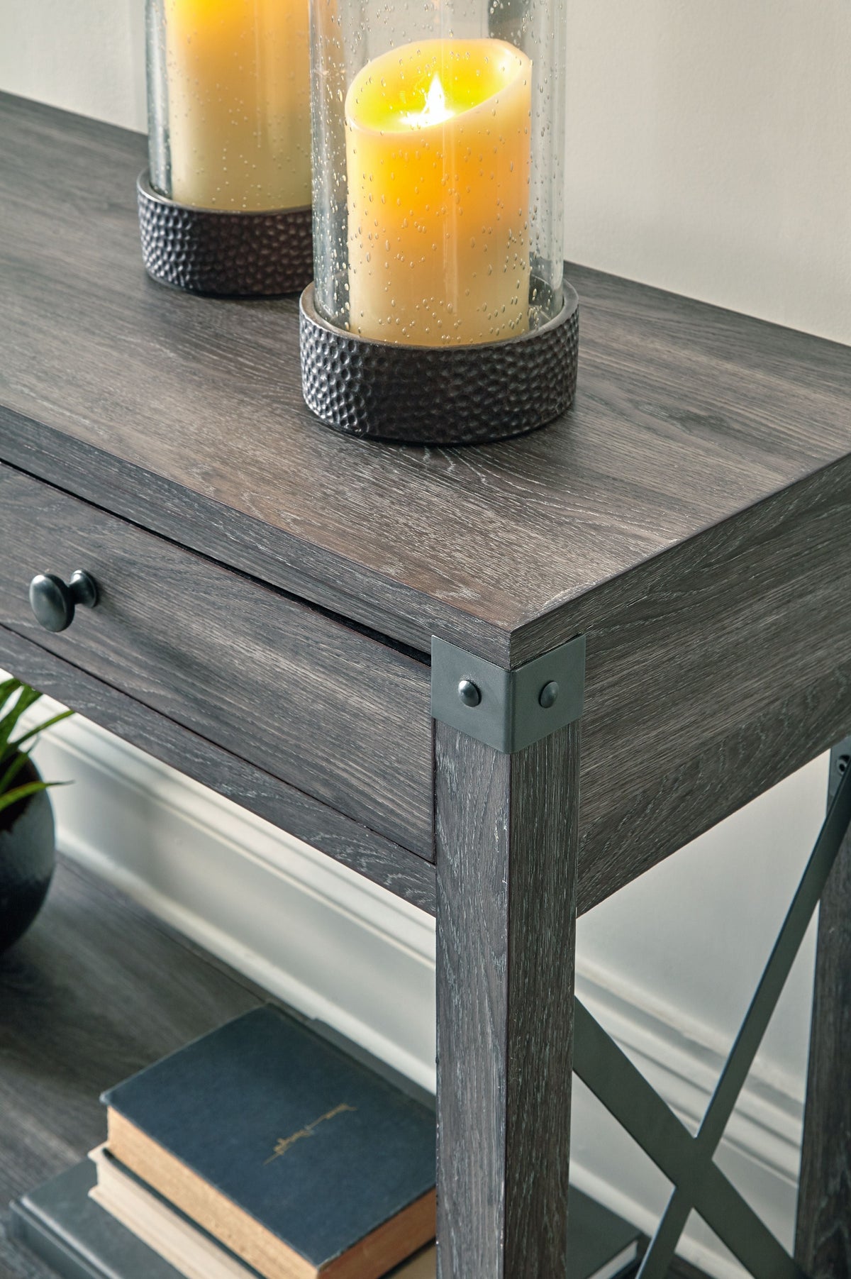 Freedan - Console Sofa Table - Grayish Brown by Unique Piece Furniture