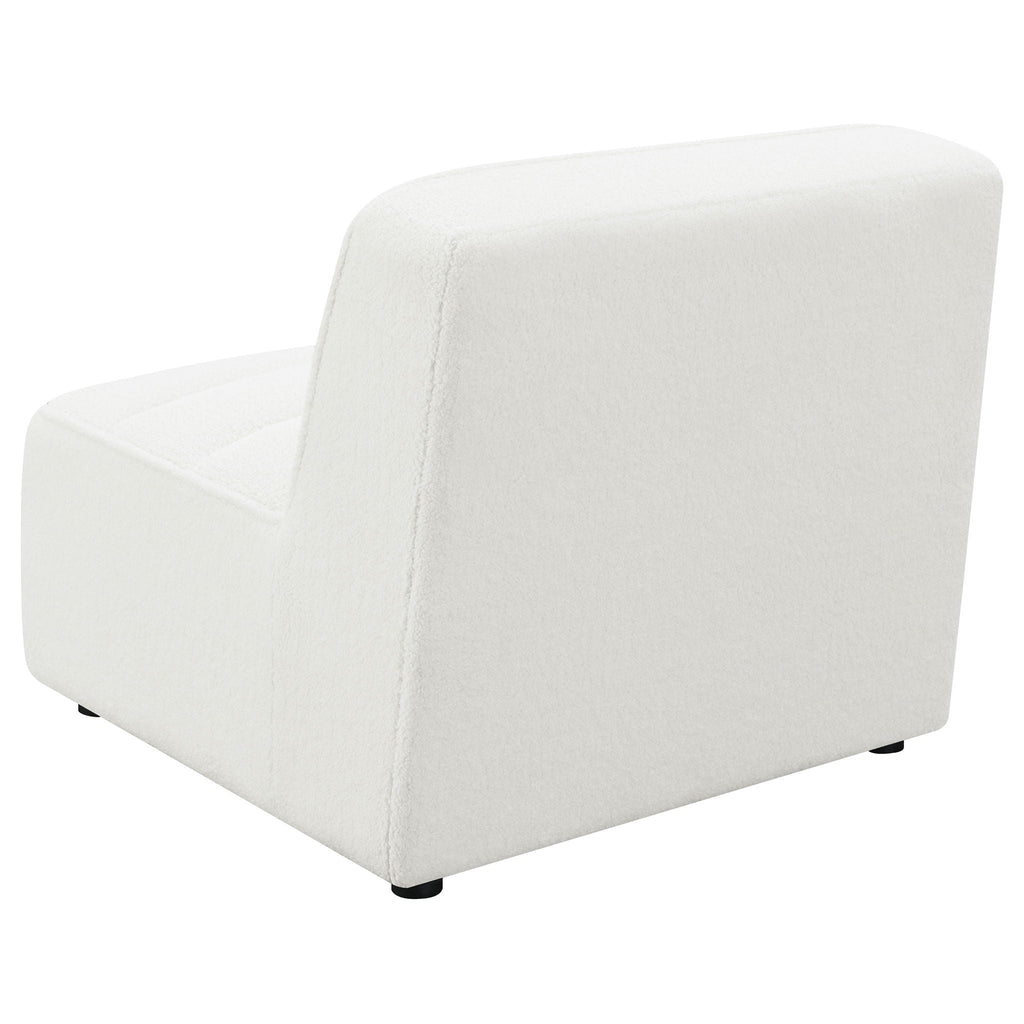 Sunny Upholstered Armless Chair Natural by Unique Piece Furniture