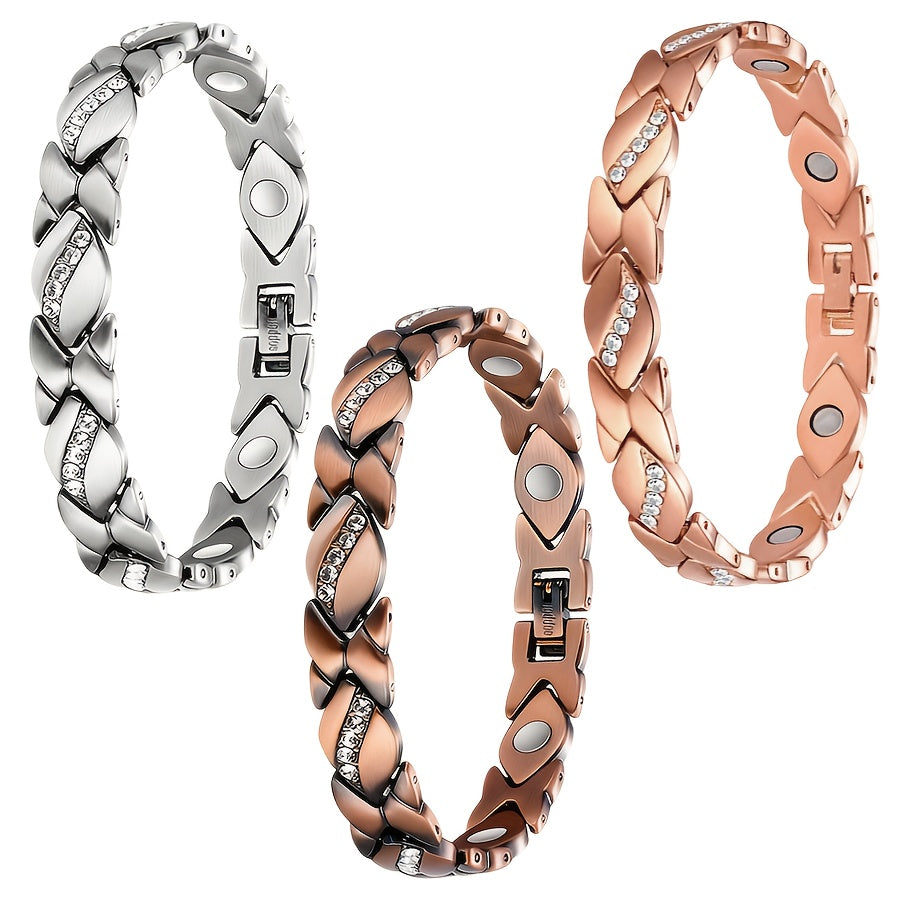 Magnetic Energy Therapy Pain Relief Copper Bracelet For Men And Women by DailySale