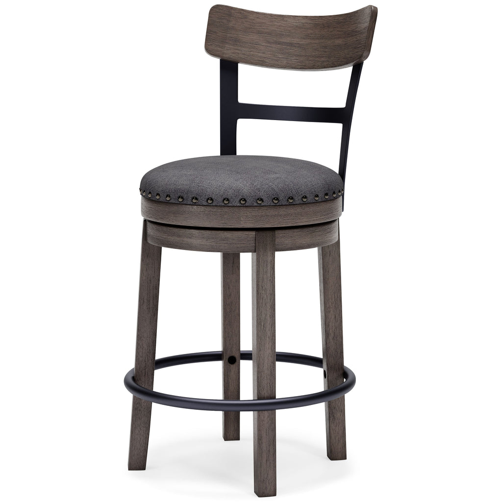 Caitbrook - UPH Swivel Barstool - Gray by Unique Piece Furniture